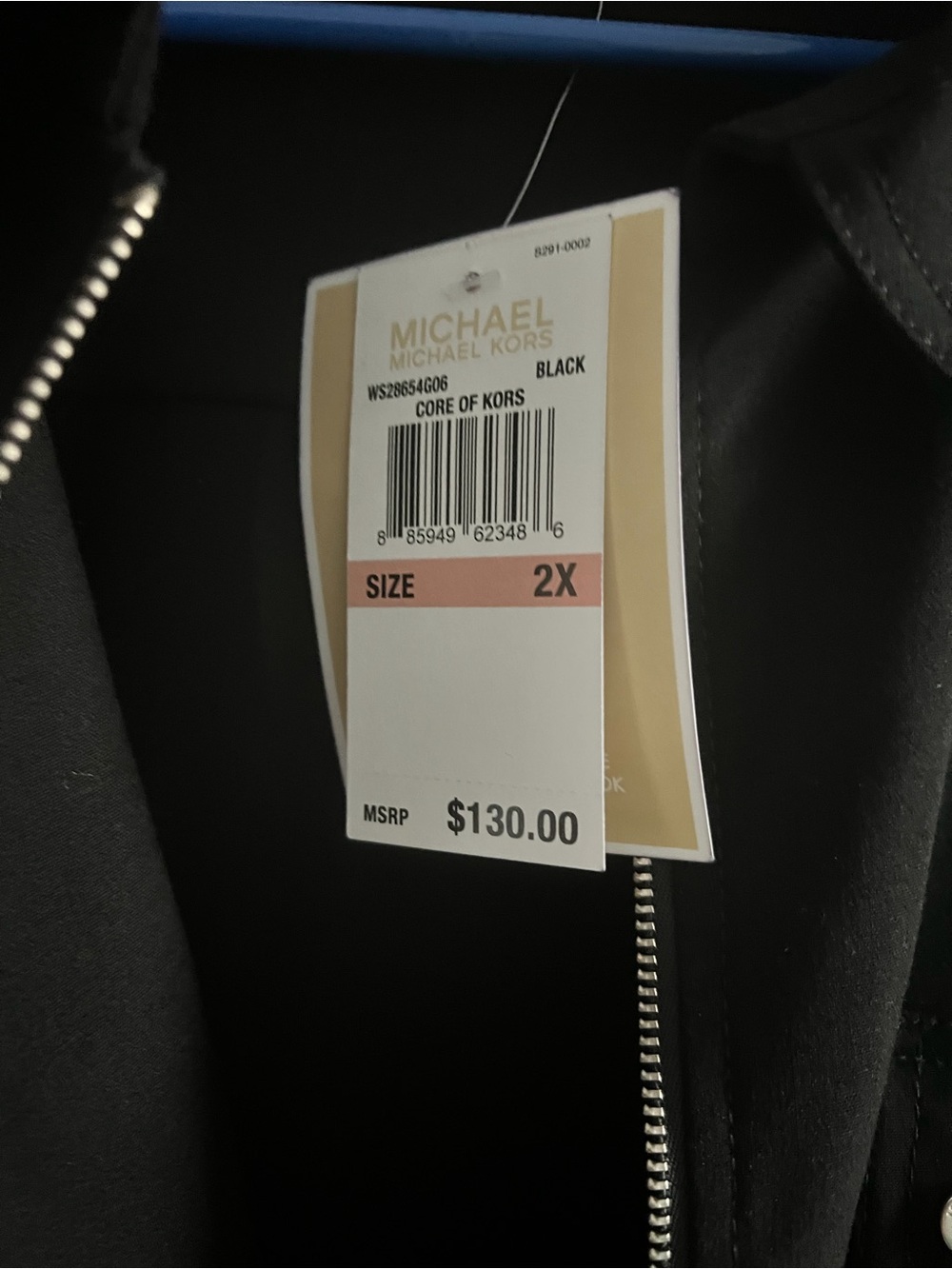 Michael Kors Black Zip-Front Utility Shirt Dress - Picture 3 of 7